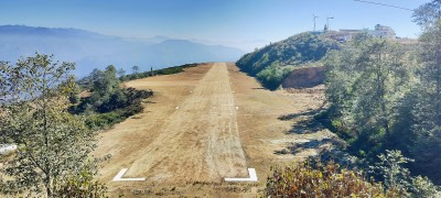 वर्षाले कमलबजार विमानस्थलको पहिलो उडाननै अवरुद्ध