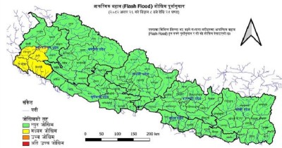 कैलाली, डोटी र डडेल्धुरा भएर बग्ने नदीमा बाढीको सम्भावना