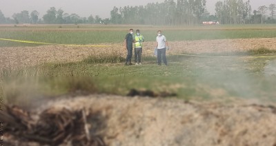 कञ्चनपुरमा जलेको अवस्थामा शव र मोटरसाइकल फेला