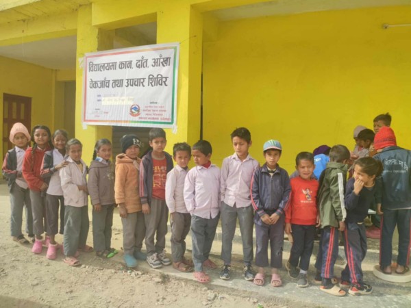 अजयमेरुको राजुलमा विद्यार्थीहरुका लागि स्वास्थ्य शिविर