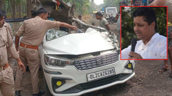 कांग्रेस सुदूरपश्चिमका महामन्त्री शाह सवार गाडी भारतमा दुर्घटना